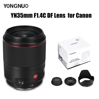 YONGNUO YN35mm F1.4C DF UWM Ултразвукова Вълна Двигател Широкоъгълен Основен Обектив за Цифров Огледално-рефлексен Фотоапарат Canon 5DII 500D и 5D 400D 600D 60D
