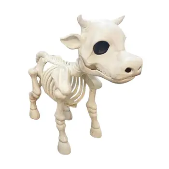 Скелет на крава, украса за Хелоуин, Подаръци, духове Къща, за да проверите за косене на трева, двор, вътрешен двор, на закрито, на открито, Зловеща сцена, Статуята на открито