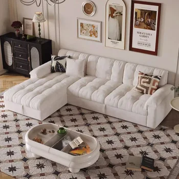 Релаксиращи Съвременните Луксозни Дивани-легла White Europe Момиче Модулен Салон на мека Мебел за дневна Сгъваема мебели за хола Poli Do Salonu
