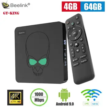 Beelink tv box GT-King Pro amlogic S922X 4 GB RAM И 64 GB ROM Gigabit Ethernet Android 9.0 телеприставка