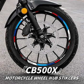 Използва се за HONDA CB500X Етикети на ступицу джанти, аксесоари за мотоциклети, бижута, светлоотразителни стикери върху джантата на колелото на велосипеда, стикери за ремонт