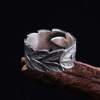 BOCAI Нови 100% истински сребърни бижута s999 ръчно изработени сутра на сърцето, късмет, нови мъжки и дамски пръстени