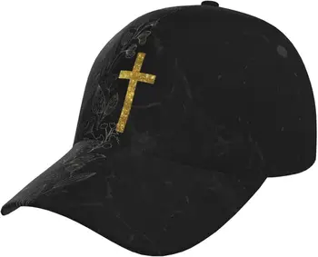 Забавна бейзболна шапка с Кръста на Исус, Спортни Шапки с Регулируема Каишка за Мъже и Жени, Папина Шапка Hat възстановяване на предишното положение