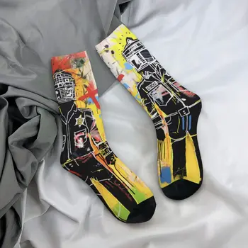 Чорапи с шарени Въстание от Есента Баскии Чорапи с графити Новост Чифт чорапи със средна мекота На поръчка Мини чорапи за улицата