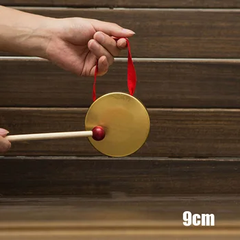 Ръчно гонг с дървена пръчка, традиционен китайски народен музикален инструмент, играчка за деца B99