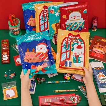 Коледни канцеларски материали за партита Детски комплект Подарък кутия Нови модели Аксесоари за детска градина Награди Коледни подаръци