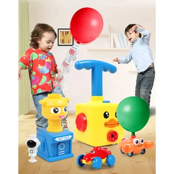 Вълнуваща играчка-машина с въздушно задвижване за момчетата от 3-4 години - забавни експерименти с въздушни топки са включени! Подаръци за Коледа, Хелоуин, Деня на благодарността