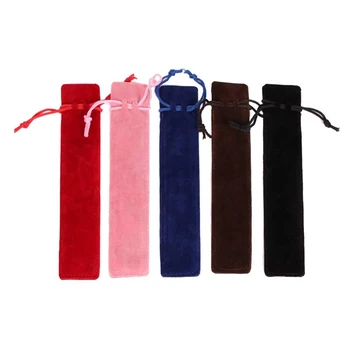 50 Бр. калъф за писалки, кадифена торбичка за писалки, velvet калъф, чанта за моливи (различни цветове)