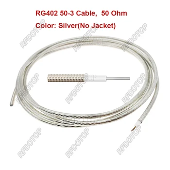 Сребро радиочестотни коаксиален кабел RG402 RG-402 0,141 