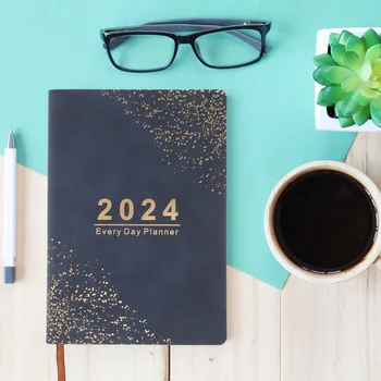 Календар на 2024 година, дневният ред, Работната заплата, английски бележник, хартия, офис аксесоар