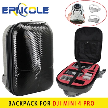Раница от въглеродни влакна за Mini 4 Pro, чанта за съхранение, водоустойчив пътна чанта за носене-калъф за аксесоари DJI Drone