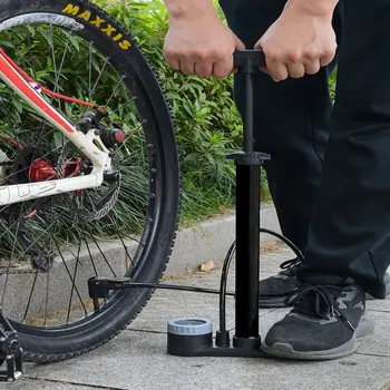 С барометър, велосипеди помпа за помпане на въздух, велосипеди въздушно помпа с високо налягане, велосипеди ножным помпа