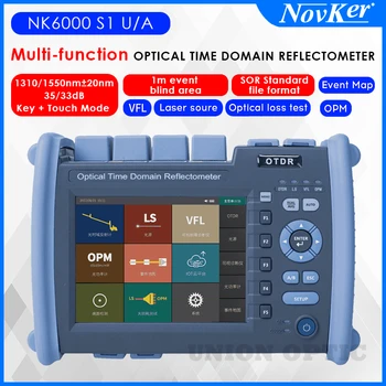 Безплатна доставка NK6000 S1 1310/1550 35/33 db Многофункционален оптичен тестер OTDR с източник на светлина VFL OPM