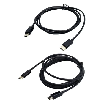Компактен кабел за прехвърляне на данни от USB Type C до Mini 5Pin и за зареждане навсякъде N0HC
