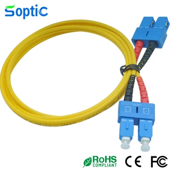 SC/UPC-SC/UPC Однорежимный Duplex 9/125 хм 3 метра-3,0 мм оптоволоконная скок, Однорежимный оптичен Пач кабел SC-SC