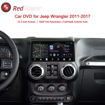 12,3-инчов авто радио redpower за Jeep Wrangler 2011-2017 авто DSP Android 10,0 CarPlay audio
