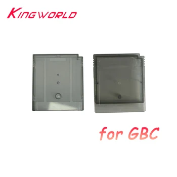 Висококачествена касета за игрални карти за GBC за GB, прозрачна черна обвивка, Пластмасова обвивка, дубликат част