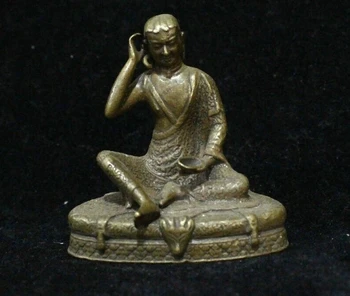Китай Китайски Тибет будизма Латунная Главата на Елен, Буда Статуя, скулптура