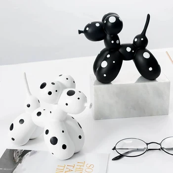 Balão criativo para decoração de cachorro, moderno, minimalista, природен europeu, acessórios de estatuetas em miniatura