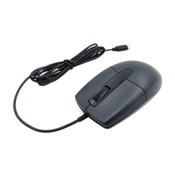 Жичен Мишка USB Type C за Преносими компютри, Мобилни телефони и Таблети, 3-Бутон на Игрална Ергономична Мишка Dropship