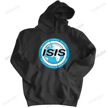 памучни блузи homme есенна мода hoody Нова hoody Международна секретна разузнавателна служба мъжки топло hoody с принтом черен цвят