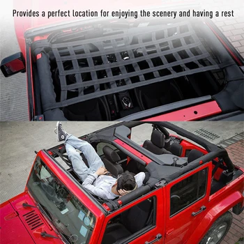 Подмяна на хамак за легла с меко покритие за покрива на автомобила Jeep Wrangler JK 07-18