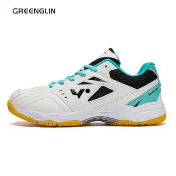 GREENGLIN-9033 Професионални обувки за бадминтон, Дишаща и нескользящая, спортни обувки, Мъжки и дамски спортни обувки, обувки за тенис