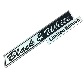 3D алуминиева черно-бялата емблема, икона, стикер с логото на стикер на вратата на задния багажник за автомобилни аксесоари, Range Rover