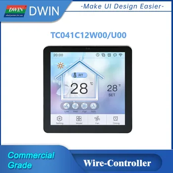 Dwin 4,1-Инчов Жични Контролери WIFI Термостат 720 *720 IPS TFT-LCD Екран Вграден RS485 Емкостная Тъчпад С Пълна Ламинированием