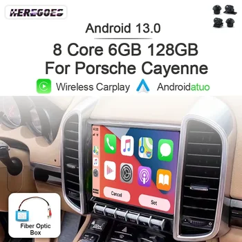 7862 Carplay Auto Android 13,0 Авто Радионавигационный GPS-Плейър за Porsche Cayenne 2010-2017 6 + GB 128 GB, Bluetooth Wifi DSP 4G LTE