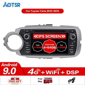 Android 9.0 Кола стерео DVD-радио GPS навигация, мултимедиен плеър за Toyota Yaris 2012 2013 2014 2015 Автозвук WIFI, Bluetooth