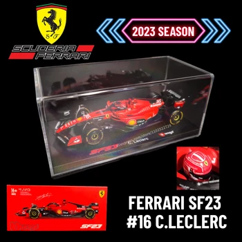 Модел на състезателна кола Bburago F1 2023 Ferrari SF23 в мащаб 1:43 Red Bull Mercedes Mclaren Alfa Romeo Formula 1 Миниатюрно Копие Играчки