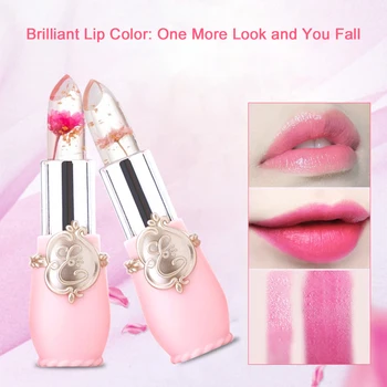 Дамски водоустойчив червило за козметични продукти Lady Jelly Lipstick Блясък за грим Crystal Jelly Гланц за устни Блестящ Прозрачен овлажняващ блясък