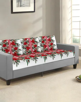 Коледа е коледната звезда, борови иглички, калъф за диван за хол, еластичен калъф за диванной възглавници, защита мебели за дома