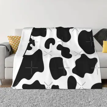 Одеяло с коровьими петна, постилка за легло, комплект спално бельо, калъф за дивана