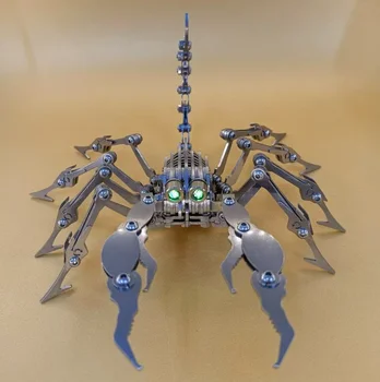 Монтаж със собствените си ръце Модел Скорпион Ръчна Статична 3D Пъзел от неръждаема стомана Модел изгаряне на мозъка на насекомите Творчески украса