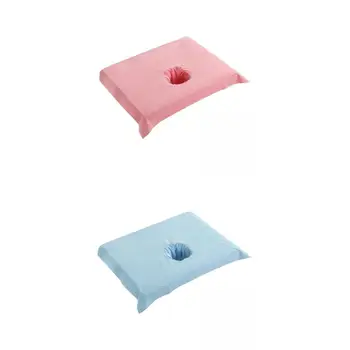 2 броя масажно маса, покриващи легло, хавлиени кърпи за лице, розово и небесносиньо-сини цветове