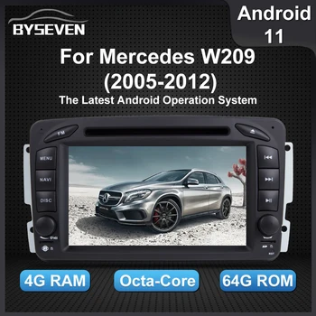 4G SIM Android 11 За Mercedes Benz C/CLK/A/E/G/E Class W209 W203 Автомобилен Мултимедиен Плейър GPS Навигация Главното Устройство Стерео IPS DSP