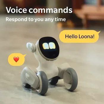 Loona Интелигентен робот-компаньон за домашни кучета Интерактивна програмиране Разпознаване на лица Изкуствен интелект Емоционален диалог Електронни играчки