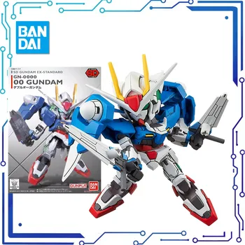 Бандай Аниме SD BB GN-0000 00Gundam Нов мобилен доклад Gundam Assembly Набор от пластмасови модели, играчки-фигурки за подарък
