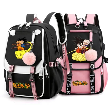 Аниме Раници Dragon Ball Ученически чанти с принтом Goku Деца Студентите Мультяшные чанти за книги Унисекс Раница Детски подаръци Mochilas