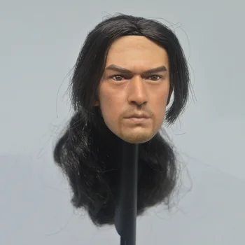 1/6 Модел за скулптура на главата Takeshi Kaneshiro, с дълга коса, подходяща за 12-инчов куклен театър-войници