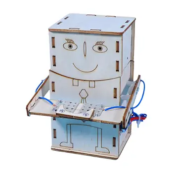 Колекция от модели Wood Science Project Eat Coins Robot е забавна играчка за развитие на ранното развитие