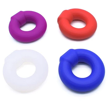 Силиконов Кръг Вибратор Лупа пръстени за мъже Гъвкави пръстени Секс-играчки за възрастни E74F